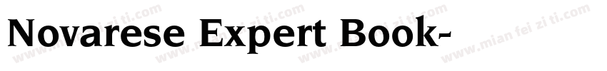 Novarese Expert Book字体转换